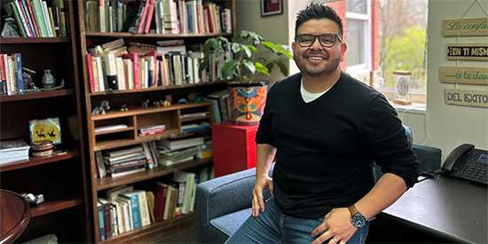 Enríquez-Ornelas will work with students in La Alianza to develop programming for the organization and for community partnerships, which will be based out of the new Latino Community Center. 