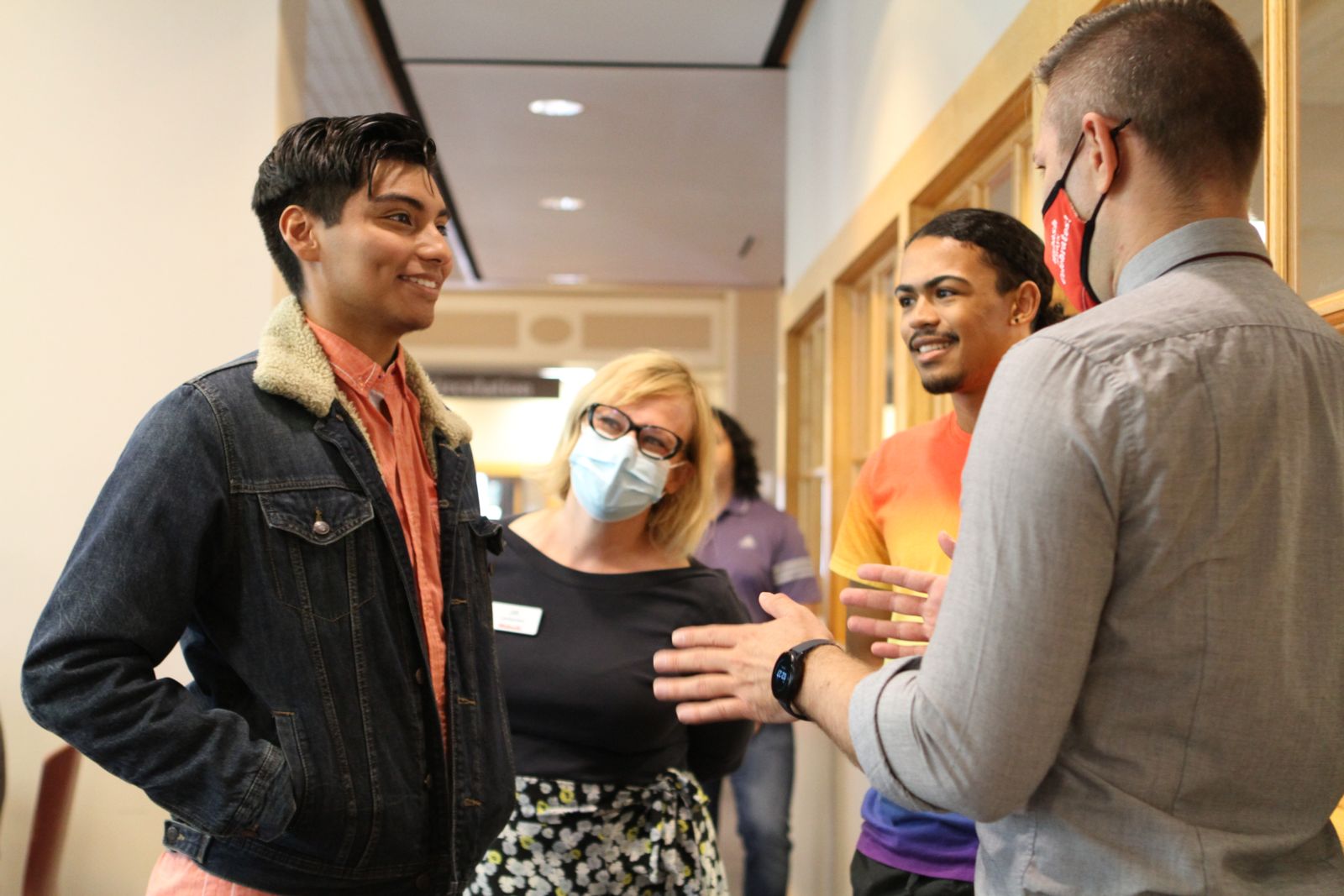 Students got to network with Wabash community members during the event.